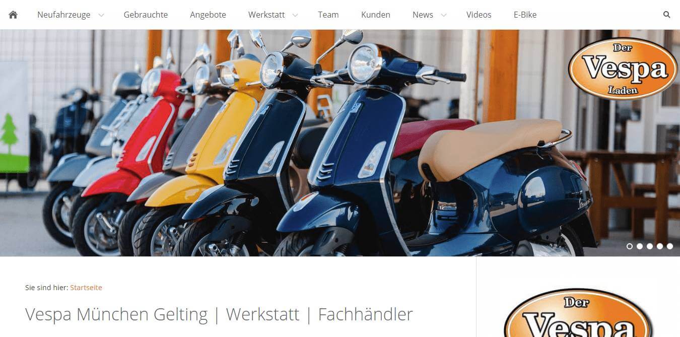 Vespa Händler Werkstatt München